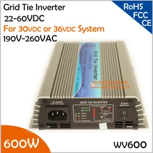 600W 22-60VDC 190-260VAC сетка галстук микро инвертор для 700W небольшой солнечной или ветровой системы питания используется дома