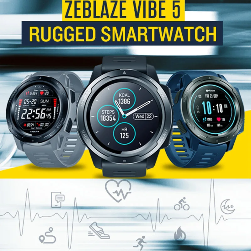 

Zeblaze VIBE 5 IP67 Waterproof Heart Rate Long Battery Life Color Display Screen Multi-sports Modes Fitness Tracker Smart Watch