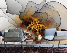 Beibehang Custom Mural Wallpaper New Chinese abstract line peony TV background wall painting papier peint mural 3d wallpaper custom 3d wall murals wallpaper mosaic tile abstract art wall painting living room tv backdrop wall paper papier peint mural 3d