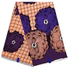 Африканская вощеная ткань хлопок, африканская Анкара, Нигерия, мягкая восковая ткань с принтом, высокое качество, 40*40, дизайн пряжи