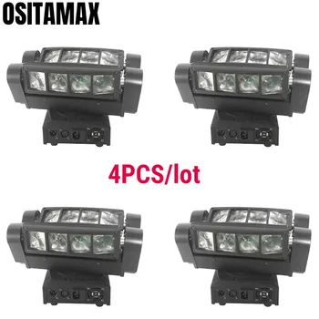 

4/LOT Lyre LED Beam Light 8x10w Spider Moving Head Lighting RGBW 4IN1 Disco Stage Performance Beam Moving Head
