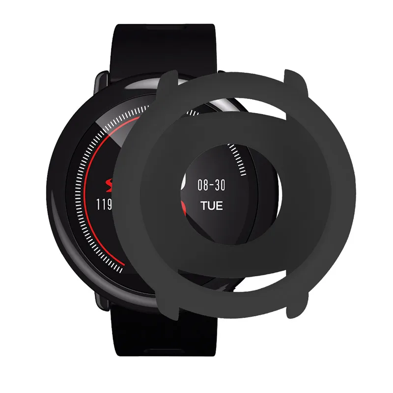 Новые модные силиконовые чехлы для xiaomi huami amazfit pace чехол для смарт часов мягкая оболочка защитная рамка