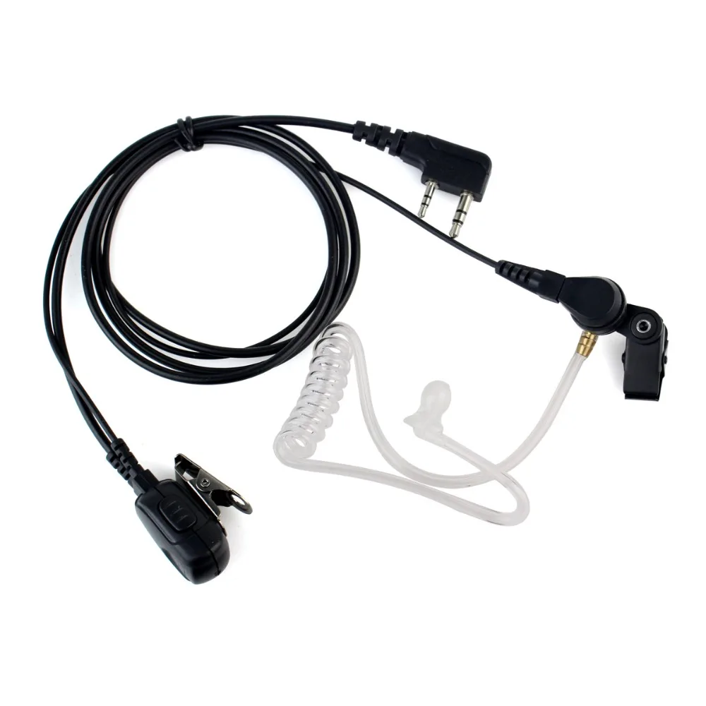 XQF акустический трубчатый наушник Mic PTT гарнитура для Kenwood HYT UV5R 888S Motorola GP88 CLS1450 Midland