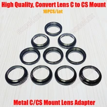 10 шт./лот высокое качество 5 мм Высота C до cs-крепление объектива Адаптер Кольцо Алюминиевый переходник из сплава конвертер для камеры видеонаблюдения