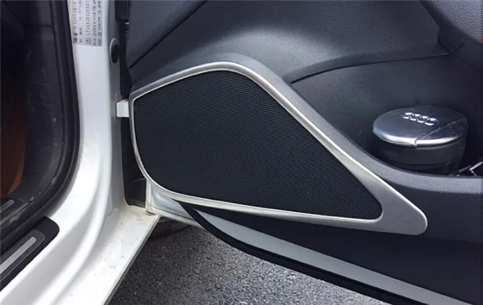 Нержавеющая Сталь автомобильный звук звукового динамика крышки украшения интерьера молдинги для автомобиля Audi A3 седан стайлинга автомобилей