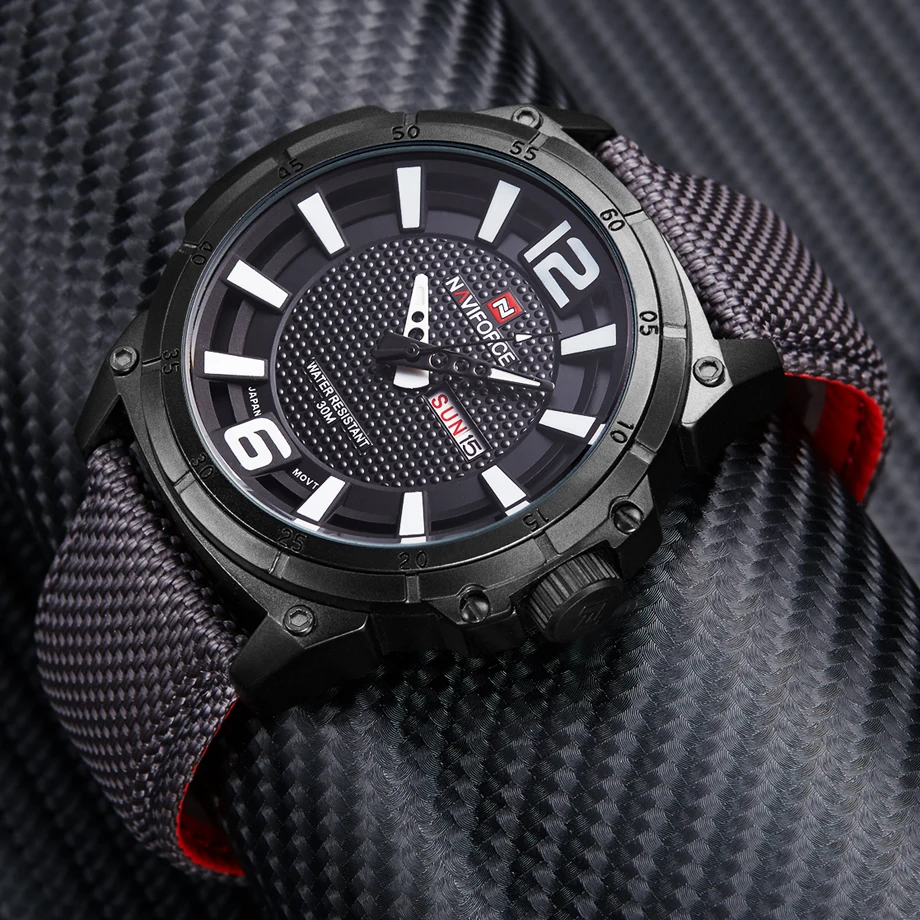 NAVIFORCE Для мужчин s часы лучший бренд класса люкс модные motion Повседневное кожа