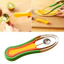 Stainless Steel Fruit Tool Set Kitchen Ice Cream Fruit salad Dig Ball Scoop Spoon Baller watermelon Peelers Kitchen Gadgets
