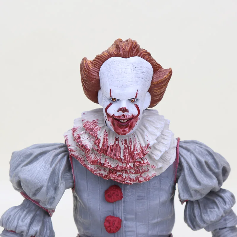 18 см NECA Stephen King's It Pennywise Джокер клоун ПВХ Фигурки Игрушки для мальчиков рождественские куклы детские подарки на Хэллоуин