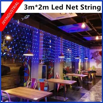 

3m*2M 200 LED Party Wedding Garden New Year Net Mesh Garland LED Christmas Decoration Outdoor Fairy String Light