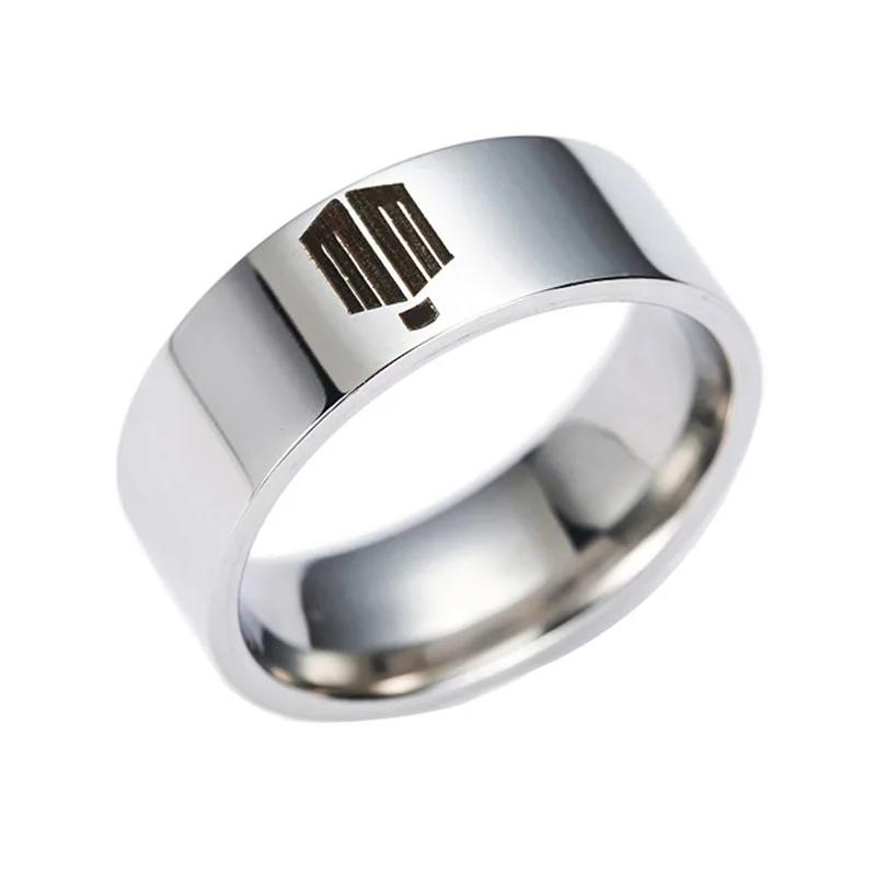 1 шт. розничная продажа кольцо из нержавеющей стали титановой #7 13|titanium steel ring|stainless
