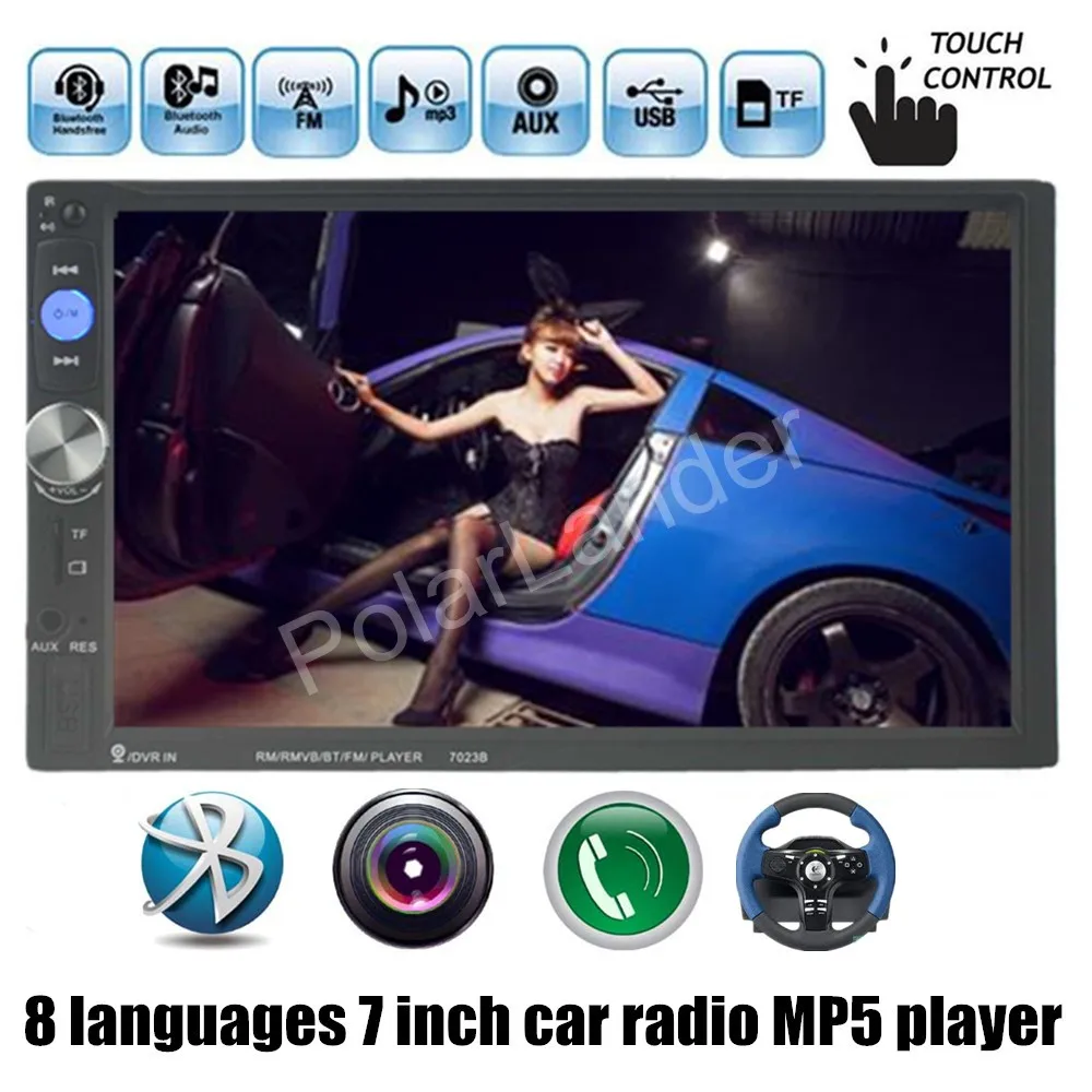 Автомобильный " 2 Din сенсорный экран Bluetooth радио плеер сенсорный экран Камера заднего вида вход Зеркало Ссылка для телефона Android Automagnitol