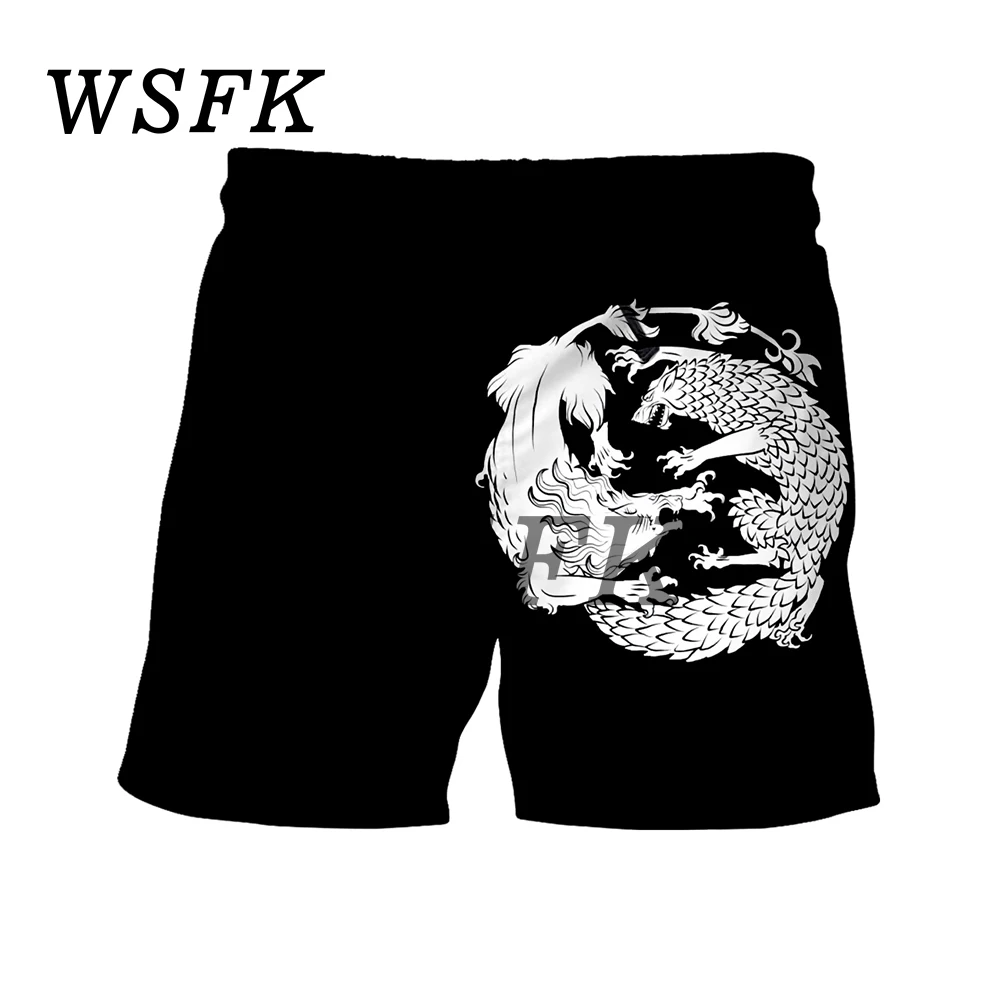 Мужские панк Шорты Гавайские пляжные 3D Повседневные Шорты с принтом хип-хоп мужские брюки шорты мужские