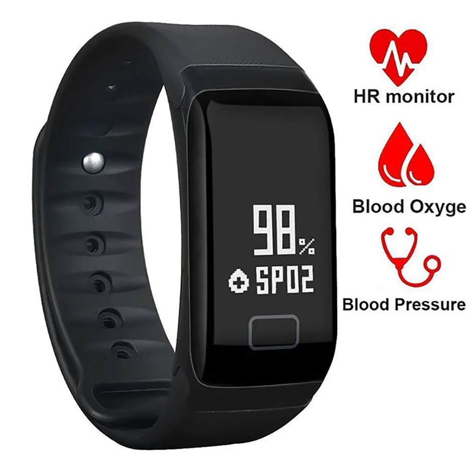 USB Charging Smart Watch Men Sport Stopwatch Blood Pressure Monitor