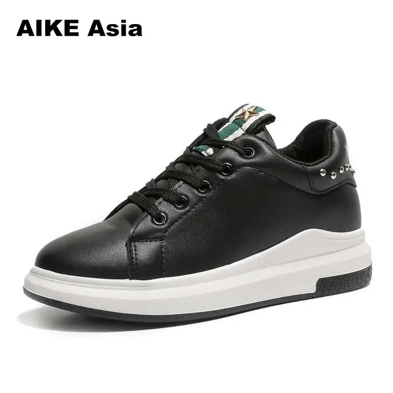 

Women Casual Shoes Autumn 2018 Spring Women Shoes Fashion Breathable Lace-up White Ladies Sneakers Women Zapatos De Mujer
