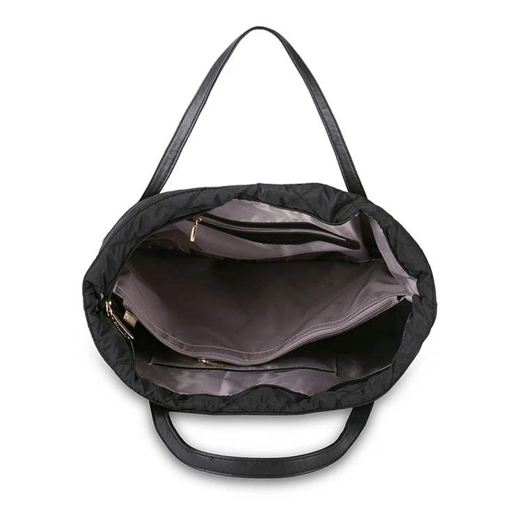 Женская сумка-тоут, космическая Хлопковая Сумка, пуховая стеганая сумка на плечо, зимняя Большая вместительная нейлоновая сумка-тоут