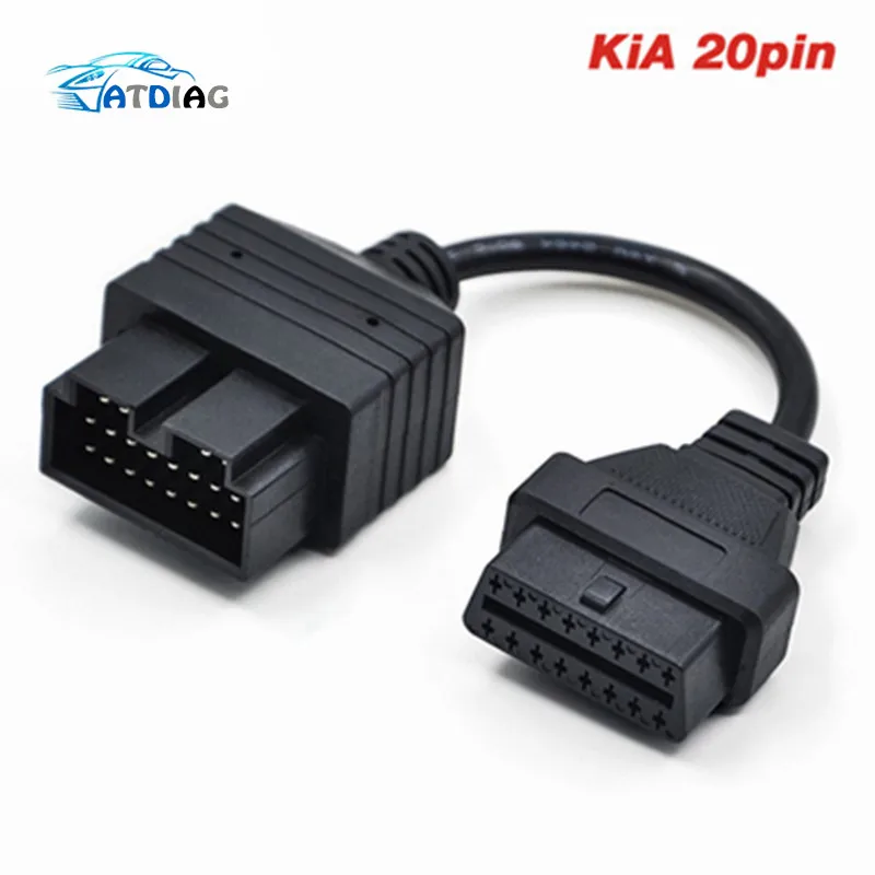 

2018 for KIA sportage Diagnostic Cable OBD 20 pin to OBD 2 16pin Car Diagnostics Adapter 20 pin for KIA 20pin OBD2 Car Connector