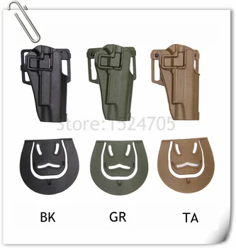 

Airsoft CQC 1911 Gun Holster Hunting Outdoor Wait Belt Tactical Holster for Colt 1911 Black/Green/Tan
