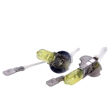 2 шт 12V 55W 3700K H3 светильник галогенных ламп золотисто-желтый туман светильник стайлинга автомобилей парковка