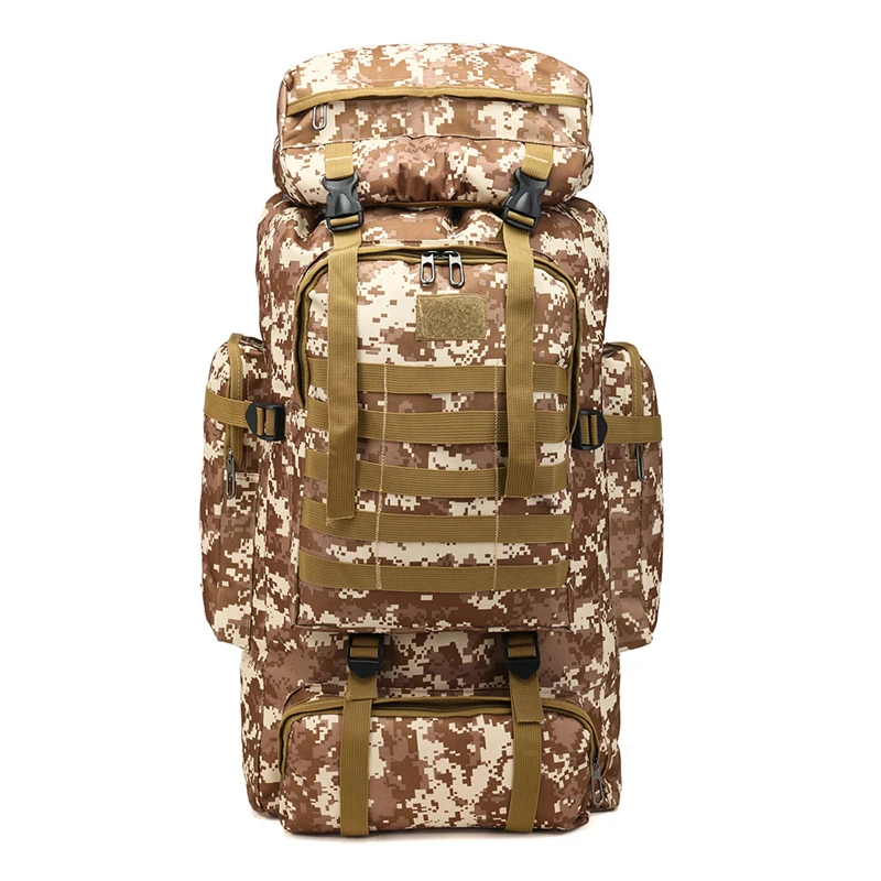 

80L Oxford 600D Large Multi-purpose Outdoor Sports Tactical Backpack Camping Hiking Climbing Rucksack mountaineering Sports Bag