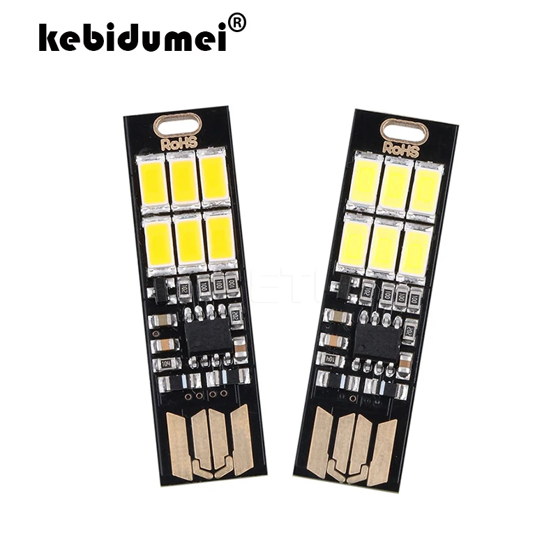 Портативная Светодиодная лампа kebidumei с мини USB 1 Вт 5 В сенсорный диммер