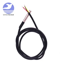 10PCS DS1820 Stainless steel package Waterproof DS18b20 temperature probe temperature sensor 18B20 For Arduino