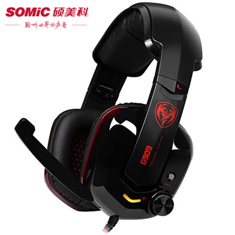 Lowest Price Pro Gaming Headphones with Microphone/USB Plug Somic G909 Ecouteur 7.1 Surround Sound Game Stereo Headphone Headset+ Shock Lowest Price Pro Gaming Headphones with Microphone/USB Plug Somic G909 Ecouteur 7.1 Surround Sound Game Stereo Headphone Headset+ Shock