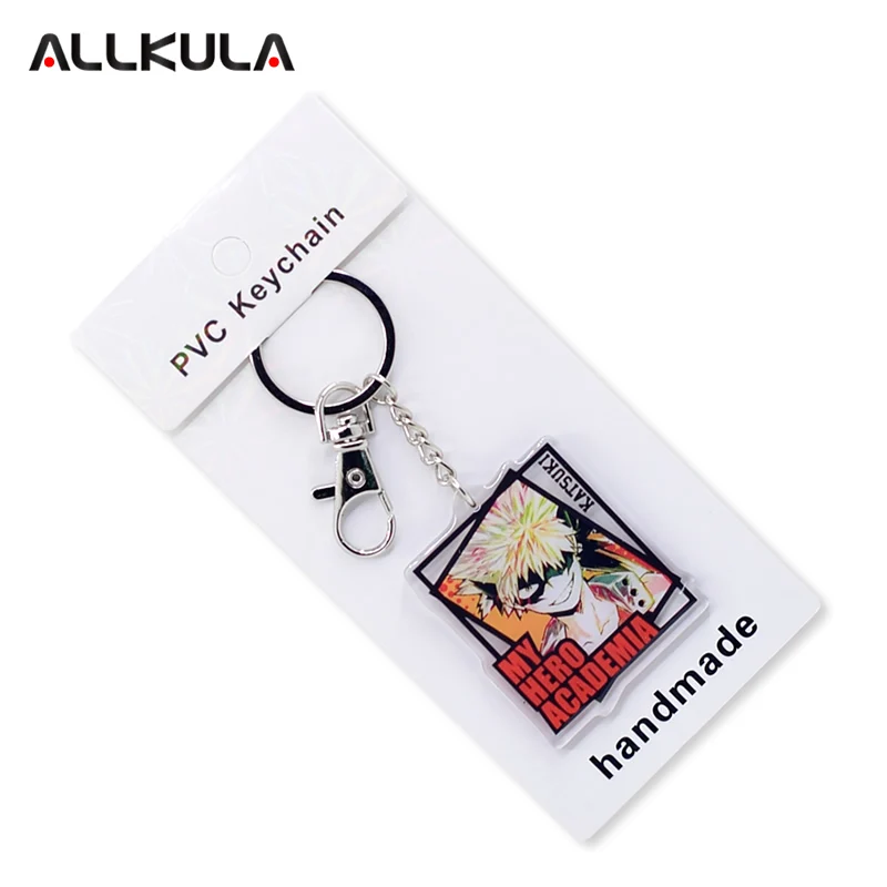 

Anime My Hero Academia Figure Toys Keychain Pendant Izuku keyring Cartoon Fans Collection New