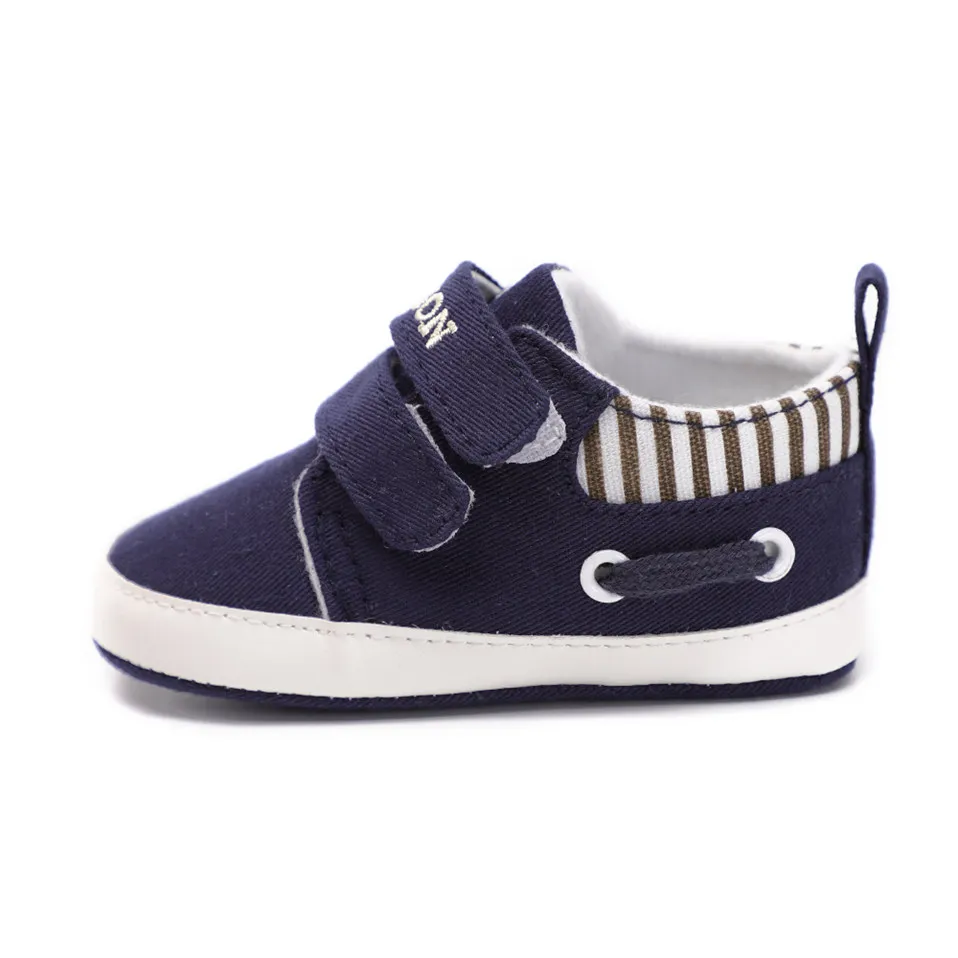Для новорожденных мальчиков и девочек обувь Sole Мягкий Холст твердых обувь для новорожденных малышей детские мокасины 4 цвета доступны