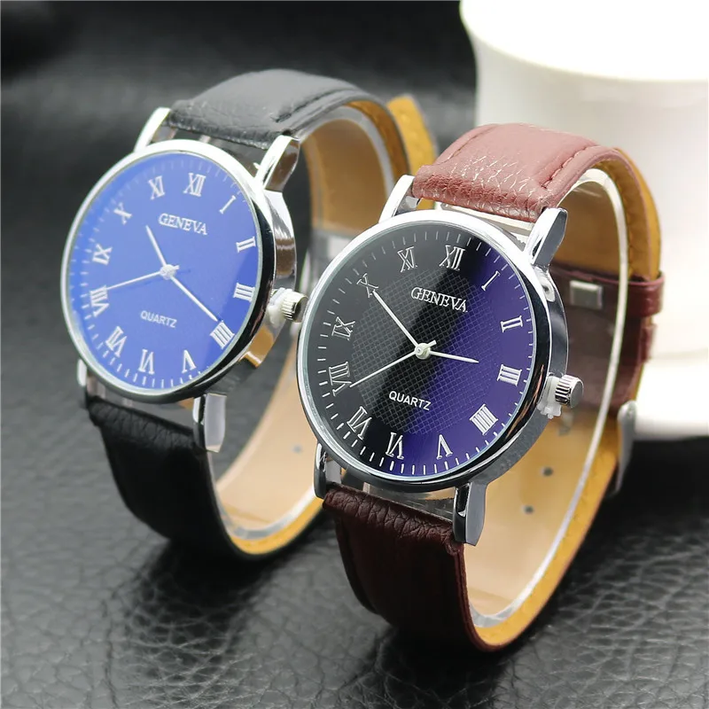 Мужские часы Relogio Masculino модные кварцевые с синим стеклом мужские Reloj Hombre Erkek Kol Saati