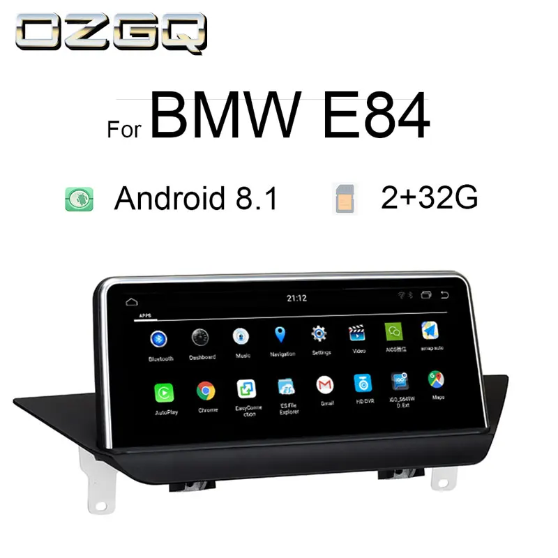 

OZGQ Android 8.1 System IPS Screen Car GPS Navigation Multimedia Headunit For 2009-2015 BMW X1 Series E84 NBT CIC With Bluetooth