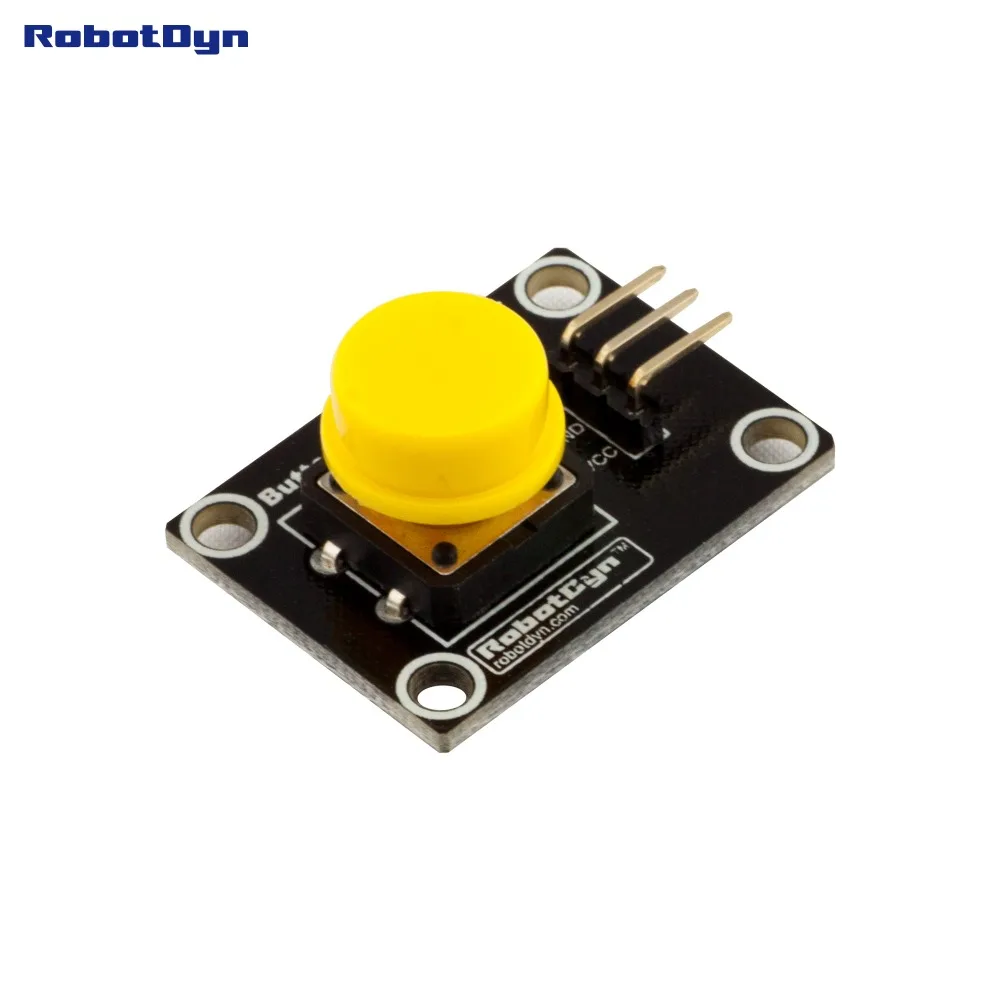 

Button key switch module (YELLOW). With LED light of action.