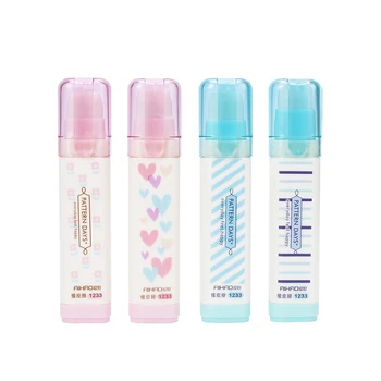 

Cute Kawaii Heart Flower Rubber Erasers Lovely Stripe Pencil Eraser For Kids Gift Creative Korean Stationery Random Style