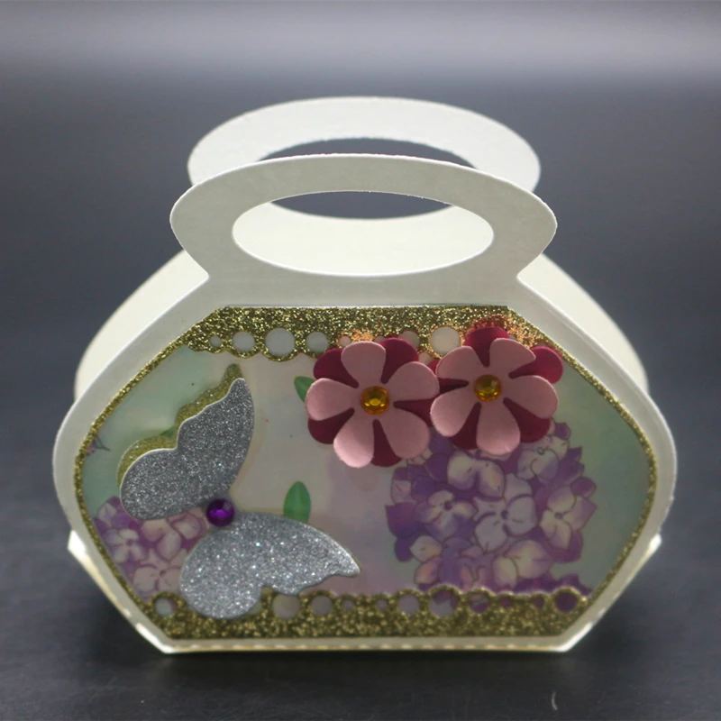 

YINIS1710 HANDBAG BOX Scrapbook Metal Cutting Dies For Scrapbooking Stencils DIY Album Cards Decoration Embossing Folder Die Cut