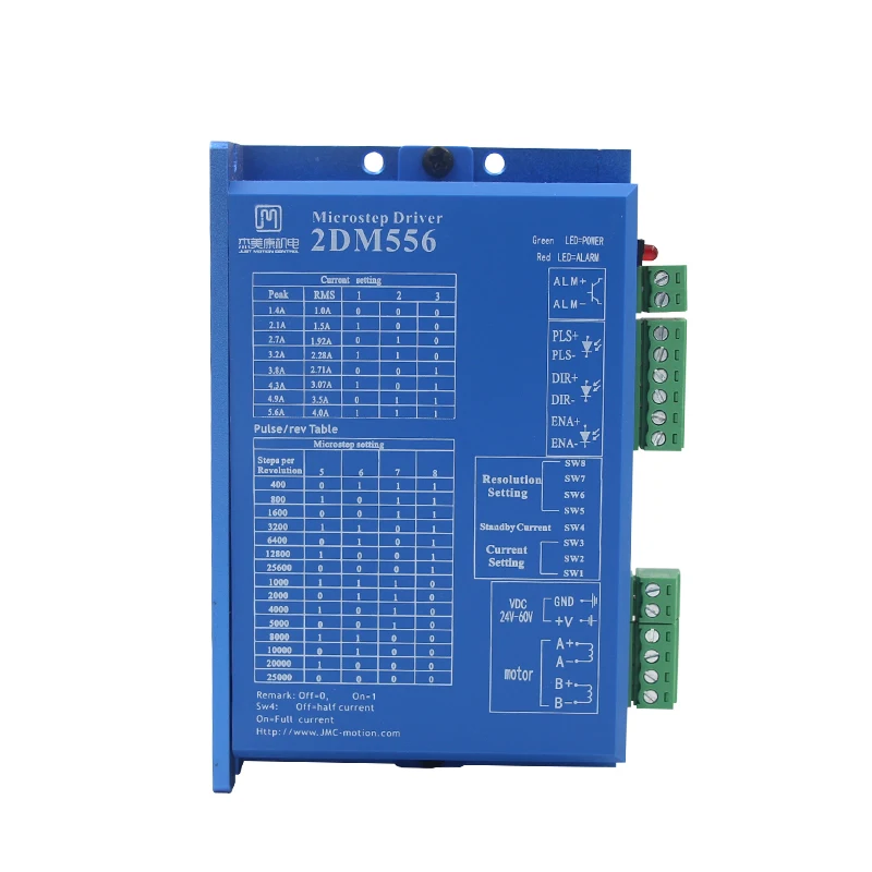 

2DM556 2 phase NEMA23 stepper motor driver 32bit DSP DC36V 5.6A JMC replace leadshine DM556