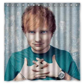 

180x180cm Ed Sheeran Bathroom Waterproof Polyester Shower Curtain Mouldproof Fabric Bath Curtain Bathroom Accessory