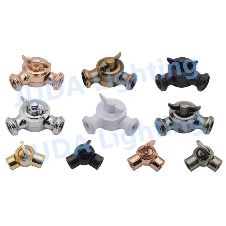 

Connector Double-pass universal steering joint lamp base adapter for ceiling rose canopy retro LED bulb wall lamp chandeliers