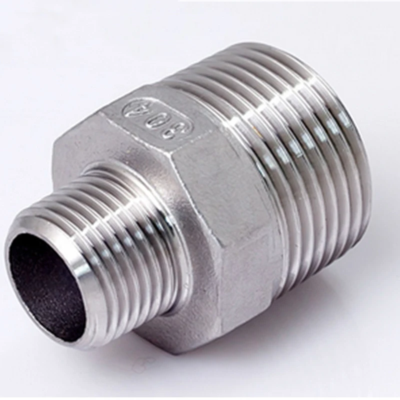 3/4 &quotBSP папа x 1/4&quot BSP Мужская резьба шестигранный ниппель редуктор 304 нержавеющая