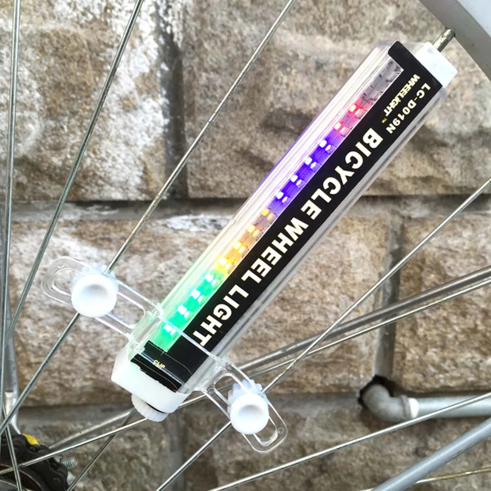 

Colorful Flashlight For Bicycle LED Bike Light 42 Patterns Water Resistant 16 Cycling Wheel Spoke LED Lanterns On Bicycle