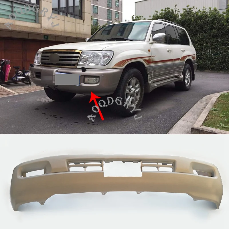 

Unpainted Factory Style Front Bumper Conversion Kit 1998-2007 For Toyota Land Cruiser LC100 FJ100