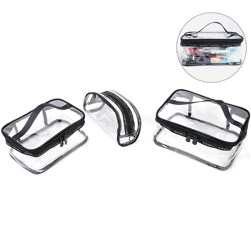 Transparent Cosmetic Bags PVC Waterproof Women