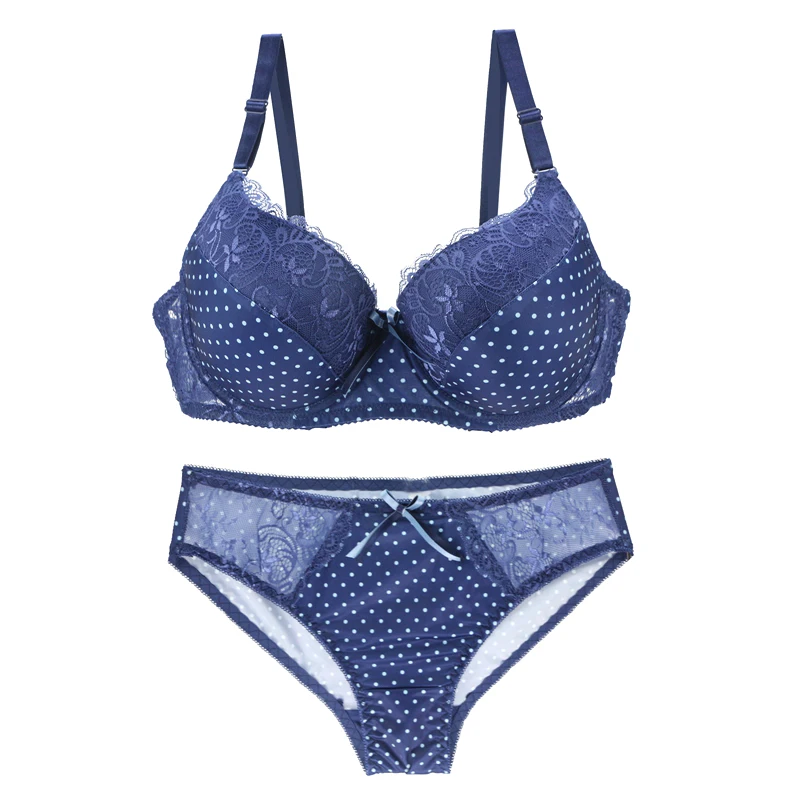 

85 90 95 C D E Cup Bras For Large Size Women's Underwear Puse Up Embroidery Lace Lingerie Sexy Bra Set Lenceria