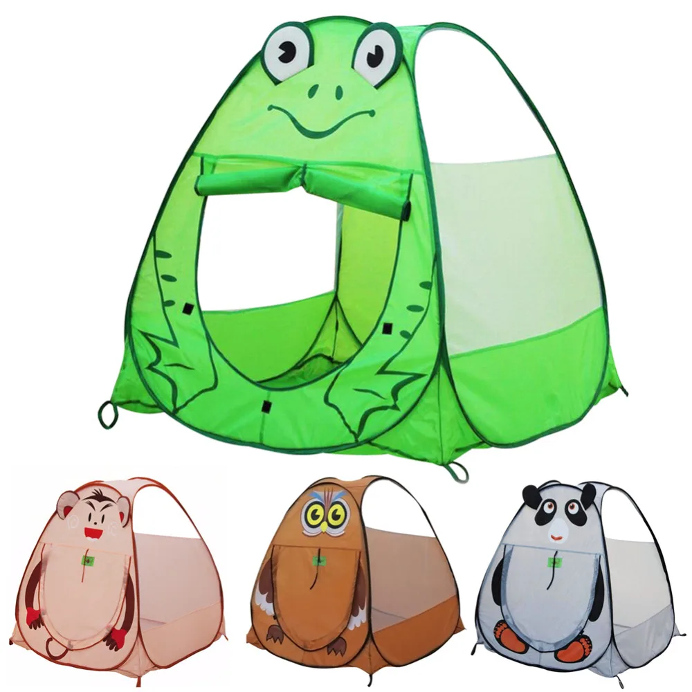 

1 pc Portable Animals Children Kids Play Tents Outdoor Garden Folding Toy Tent Pop Up Kids Girl Outdoor House Kids Cartoon Tent