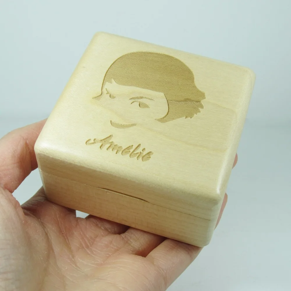 Музыкальная шкатулка Amelie, деревянная музыкальная шкатулка с надписью La valse D'Amelie, специальные подарки