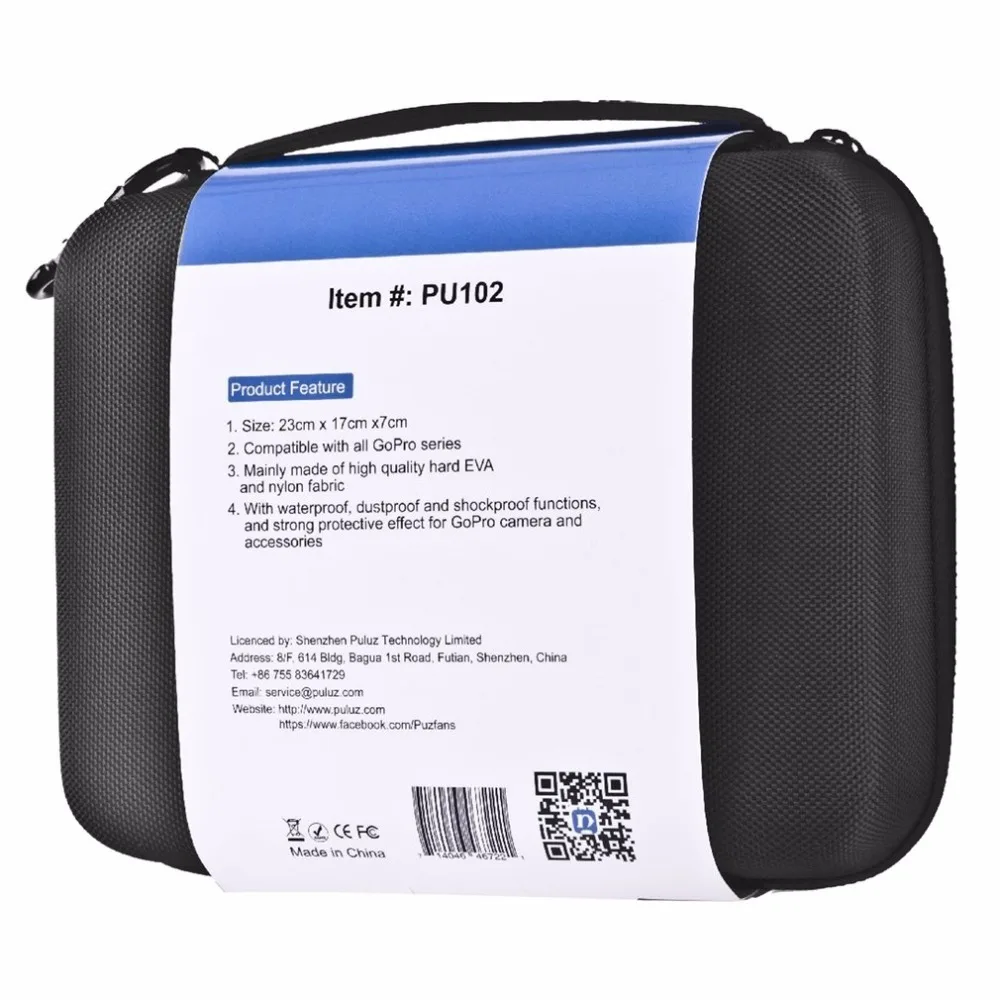 

PULUZ Waterproof Storage Camera Bag Compact Carrying Travel Case For GoPro Protective Portable Accessories Box S/M/L Size