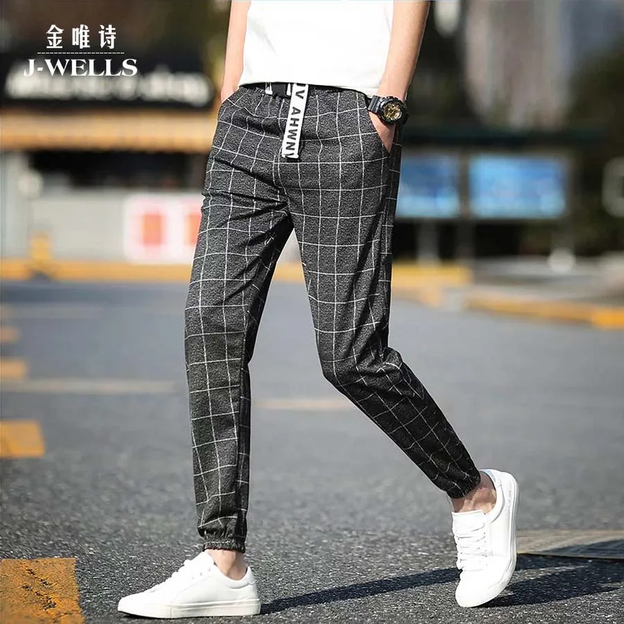 plaid grey pants mens