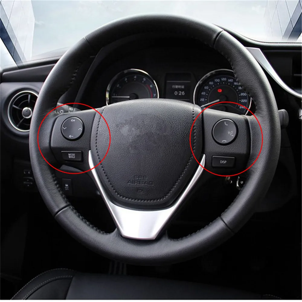 

Car Styling 84250-02560 Buttons Bluetooth Phone Steering Wheel Audio Control Button with cable For TOYOTA Corolla RAV4 2014 2015