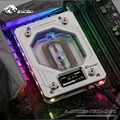 Bykski CPU Wasser Kupfer Block verwenden für AMD RYZEN3000 AM3/AM4/TR4/1950X/X399 X570 Motherboard 5V A RGB Temperatur Display OLED|Lüfter & Kühlung| -