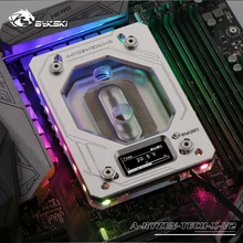 Bykski cpu водный медный блок для AMD RYZEN3000 AM3/AM4/TR4/1950X/X399 X570 материнская плата 5 в A-RGB температурный дисплей OLED
