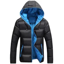 3XL Мужская Зимняя Повседневная Новая Толстая стеганая куртка с капюшоном на молнии, тонкие мужские и женские пальто, Мужская парка, теплая верхняя одежда