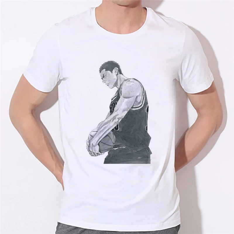 Футболка с японским аниме Slamdunk модная повседневная футболка коротким рукавом